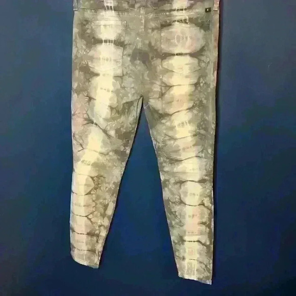 Lucky Brand Women's Jeans Size 8/29 Grungecore Super Skinny Tie Die Bleached Y2K - Picture 11 of 11